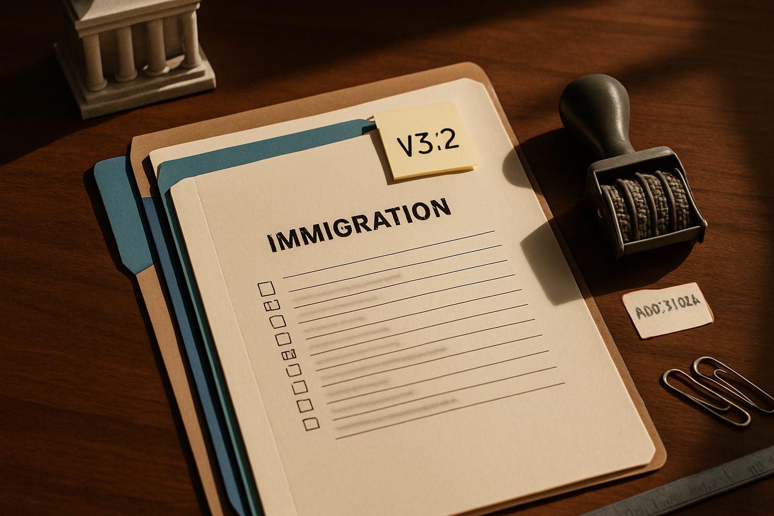 Organized immigration case files and workflow materials: how to validate uscis form versions automatically